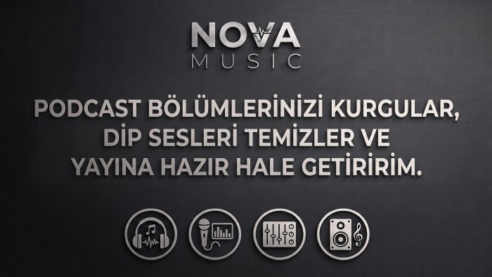 podcast kurgunuzu yapar, temizler ve yayına hazırlarım