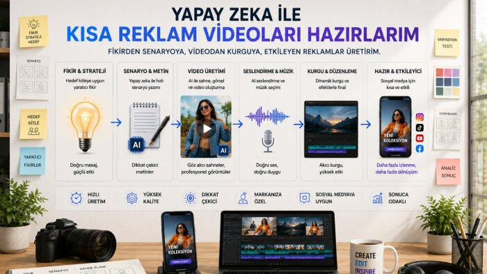 yapay zeka destekli Reels ve Shorts videoları hazırlarım