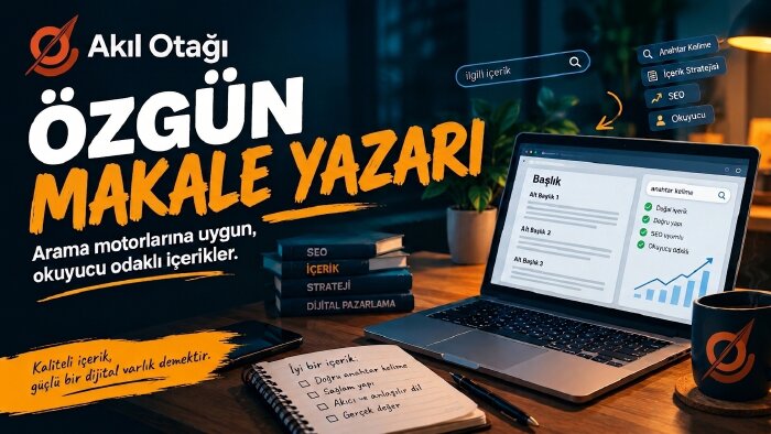 özgün makale yazıyorum