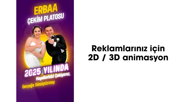 reklamlarınız için animasyon hazırlarım