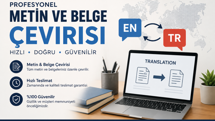 profesyonel metin ve belge çevirisi yapıyorum