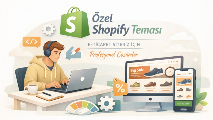 Shopify e-ticaret sitenize özel tema tasarlarım