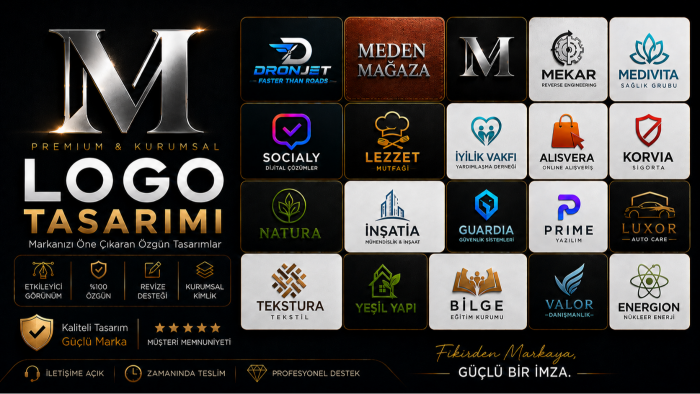 özgün, kurumsal ve etkileyici logo tasarımı yaparım