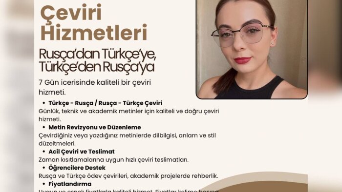 Rusça ve Türkçe çeviri yaparım