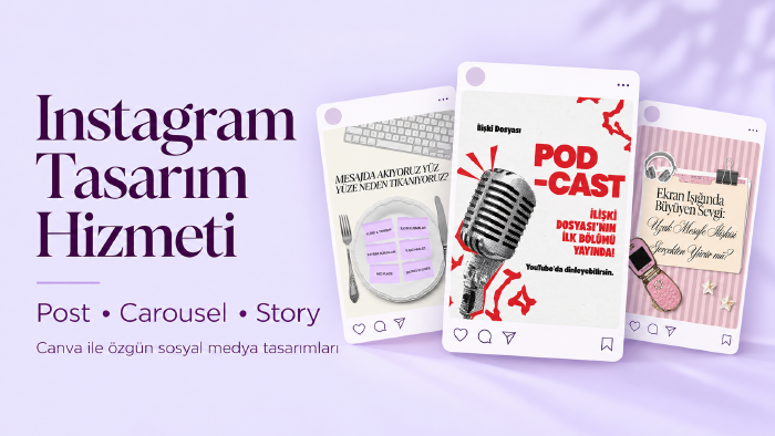 Canva ile profesyonel Instagram tasarımları hazırlarım