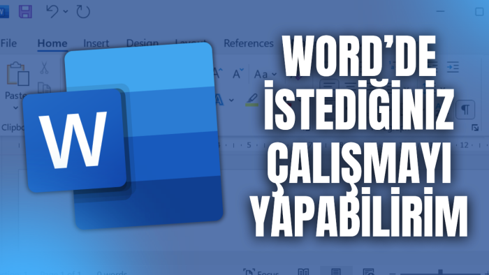 Word'de istediğiniz her türlü çalışmayı yapabilirim