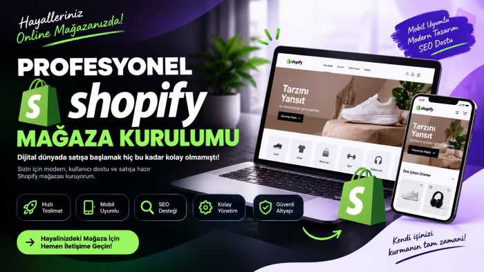 Shopify web sitesi sizin için kurabilirim