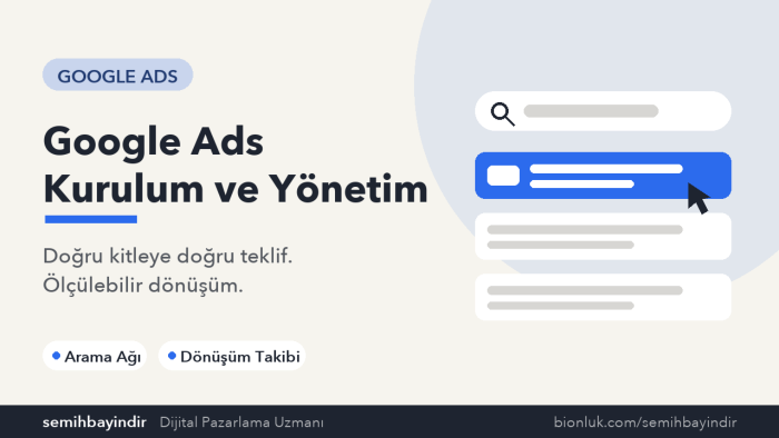 google ads reklam hesabınızı kurup yönetebilirim