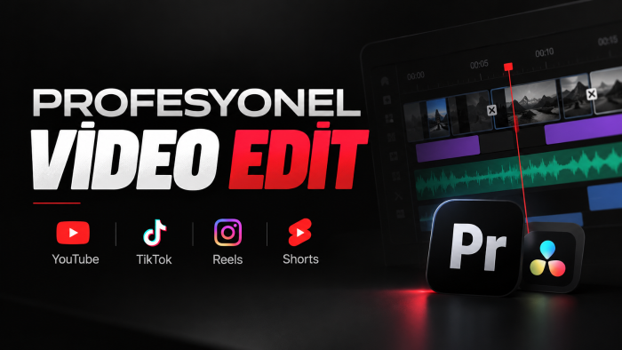 YouTube, Shorts, Reels ve TikTok videolarınızı editliyorum