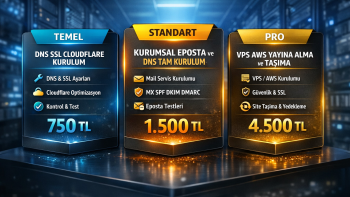 DNS SSL Cloud VPS AWS kurumsal e postanızı uçtan uca kurarım