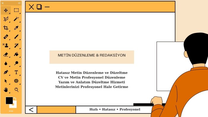 yazı yazmıyorum var olan metni düzenliyorum