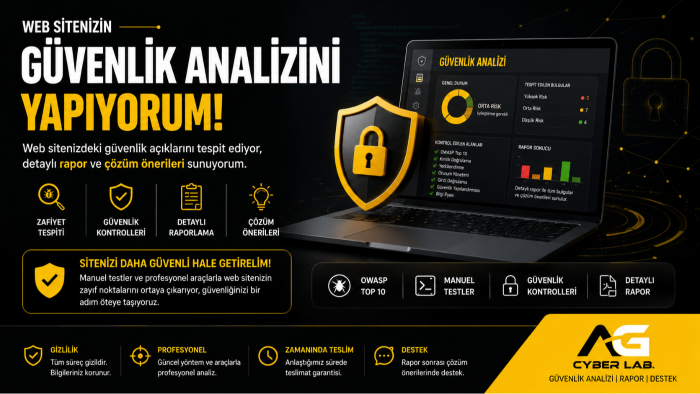 web sitenizin güvenlik analizini yapabilirim