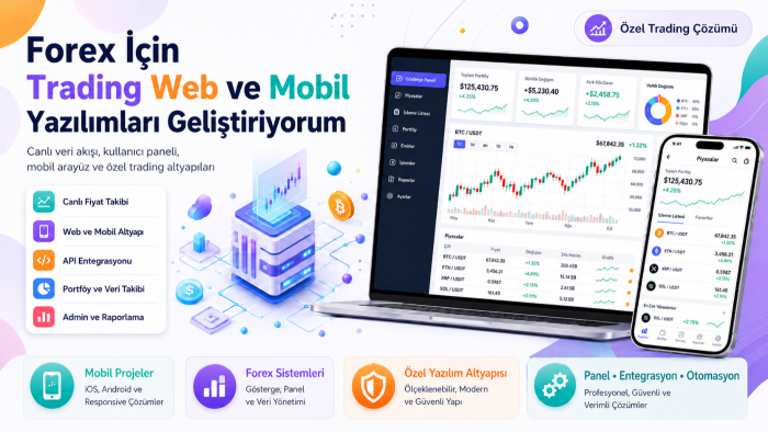forex trading platform web ve mobil yazılımları geliştiririm