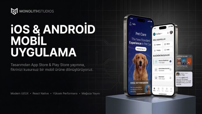 ios ve android i̇çin modern mobil uygulamalar geliştiriyorum
