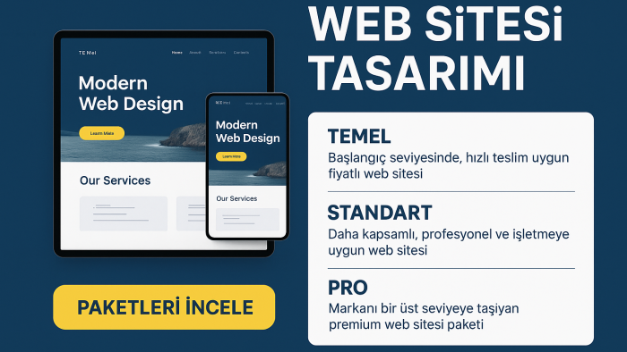 modern ve profesyonel web siteleri tasarlayıp geliştiriyorum