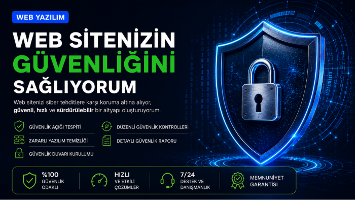 sitenizin güvenlik açıklarını analiz eder ve güçlendiririm