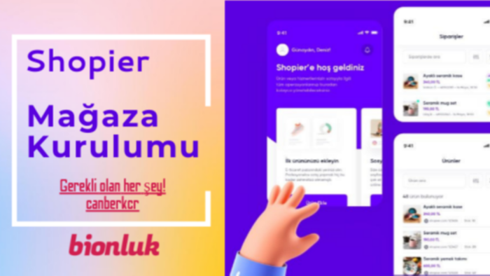 shopier mağazanızı kurarım gerekli ihtiyaçları gideririm