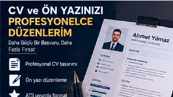 iş başvurunuz için sade ve etkili CV hazırlarım