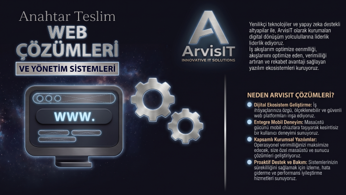 anahtar teslim profesyonel web sitesi hazırlarım