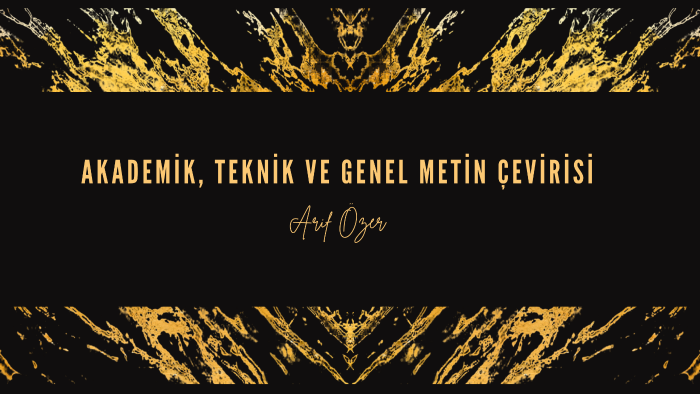 İngilizce metinlerinizi titizlikle çeviririm