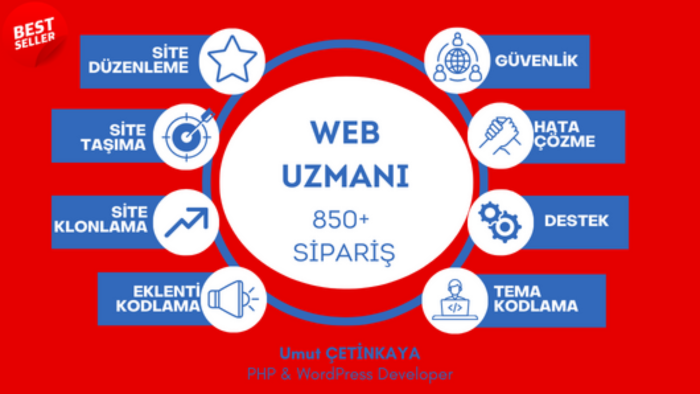 uzman olduğum WordPress,PHP alanında yardımcı olurum