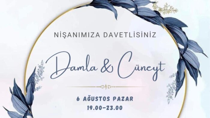 size özel, şık ve özgün dijital davetiyeler tasarlıyorum