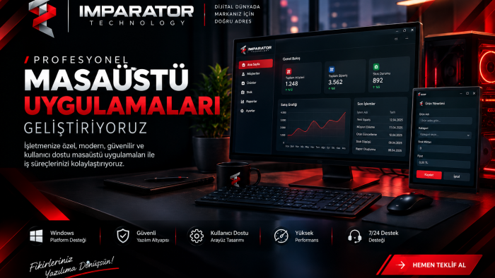 profesyonel masaüstü uygulamaları geliştiriyorum