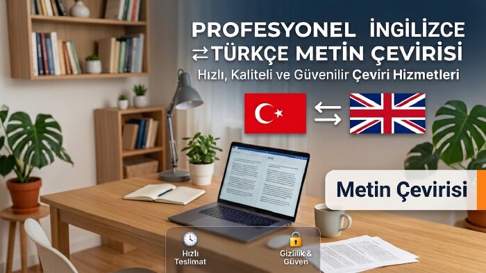 İngilizce-Türkçe ve Türkçe-İngilizce metin çevirisi yaparım