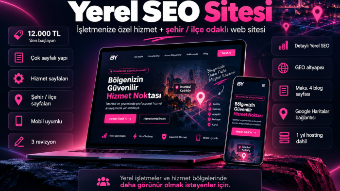 işletmenize yerel SEO odaklı web sitesi geliştiririm