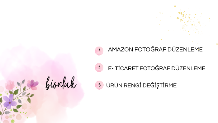 E-Ticaret için çekilmiş ürünlerinizi düzenlerim