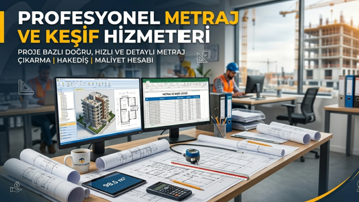 sizin için kaba ve ince inşaat metraj hesapları yapabilirim