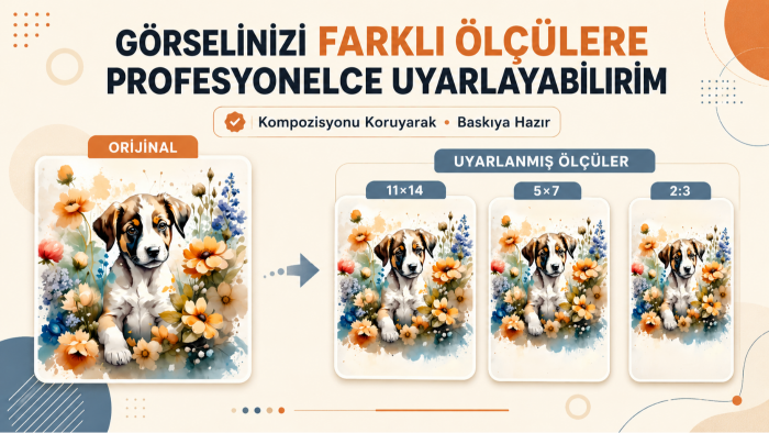 görsellerinizi farklı ölçülere uyarlayabilirim