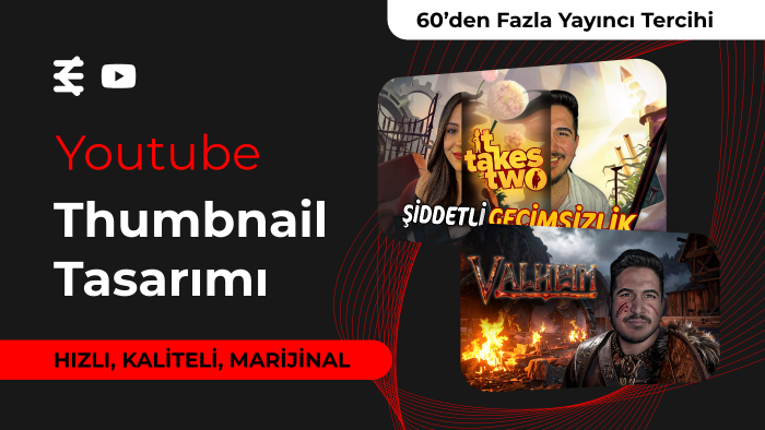 youtube thumbnail tasarımı yapıyorum
