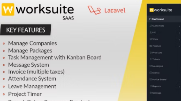 Worksuite/Laravel script için destek verebilirim