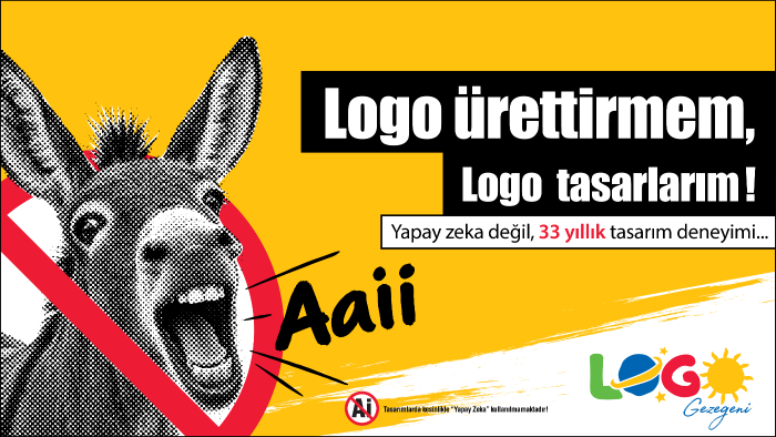 yapay zeka kullanmadan 33 yıllık deneyimimle logo tasarlarım