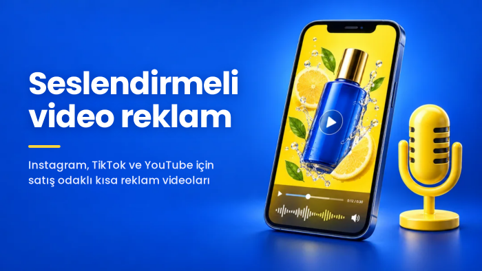 markanız için seslendirmeli video reklam hazırlarım