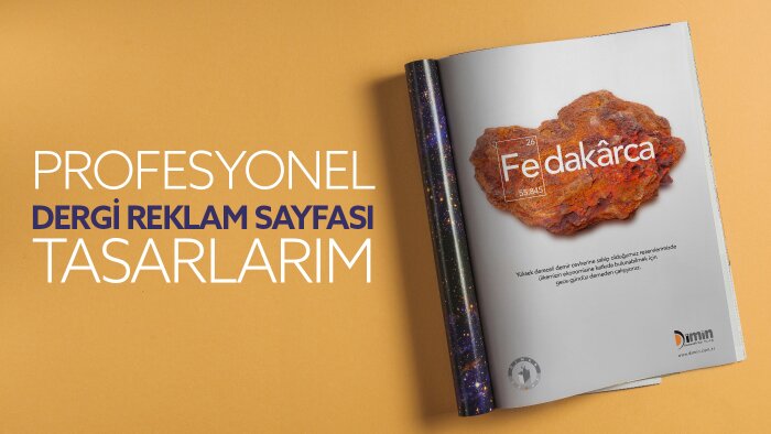 modern ve profesyonel dergi reklam sayfası tasarlarım