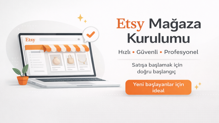 Etsy hesabınızı açar ve kullanım hakkında bilgilendiririm