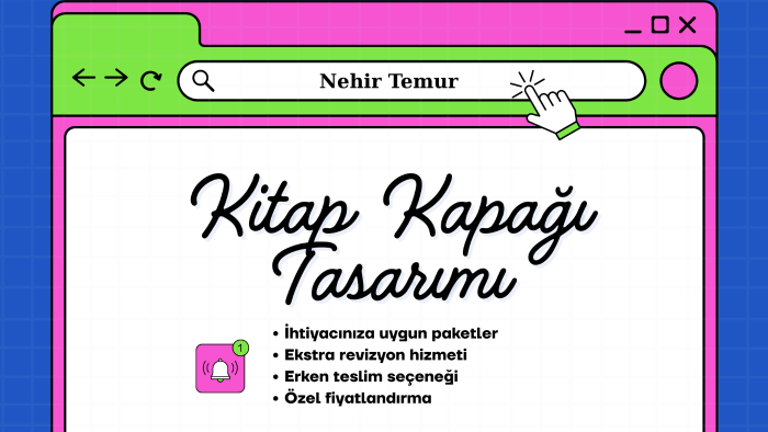 kitap kapağı tasarımı yapıyorum