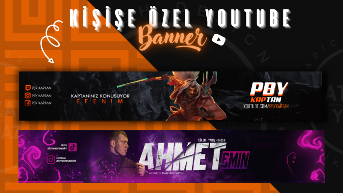 kanalınız için profesyonel youtube banner yapabilirim