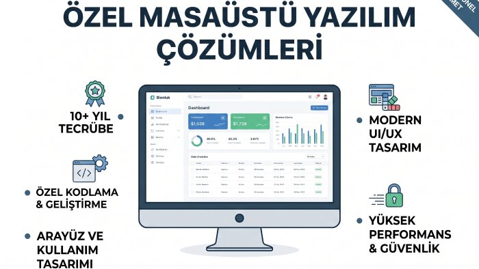 işletmeniz için masaüstü uygulama geliştirebilirim