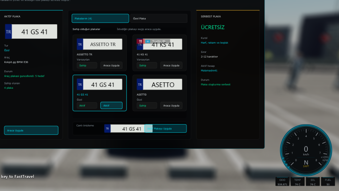 Assetto Corsa için özel mod ve plugin geliştiririm