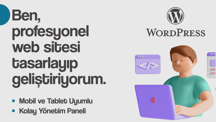 markanıza özel, yönetimi kolay wordpress siteleri tasarlarım