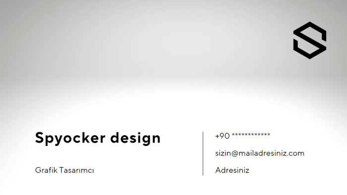 yaratıcı aynı zamanda minimalist kartvizitinizi tasarlarım