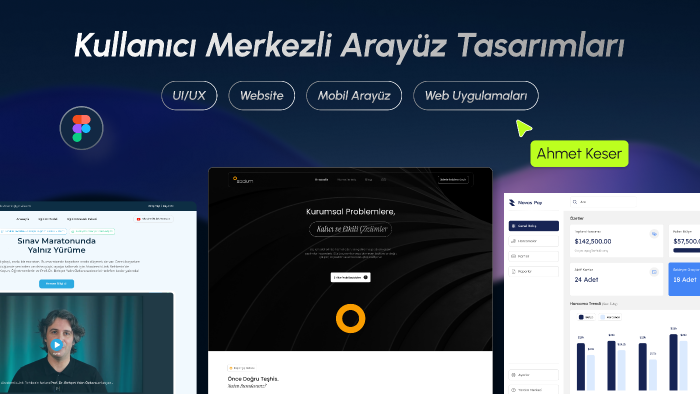 kullanıcı dostu profesyonel arayüzler tasarlayabilirim