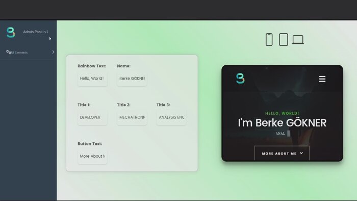 sizlere panel erişimli web sitesi yapıyorum