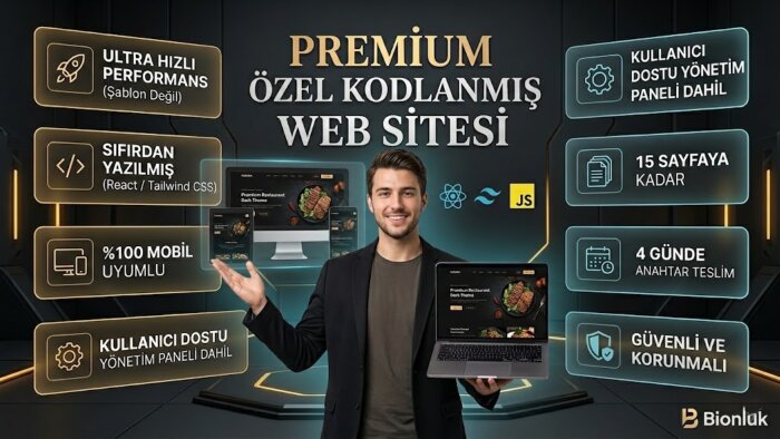 işletmenize özel, premium ve ultra hızlı web sitesi yaparım