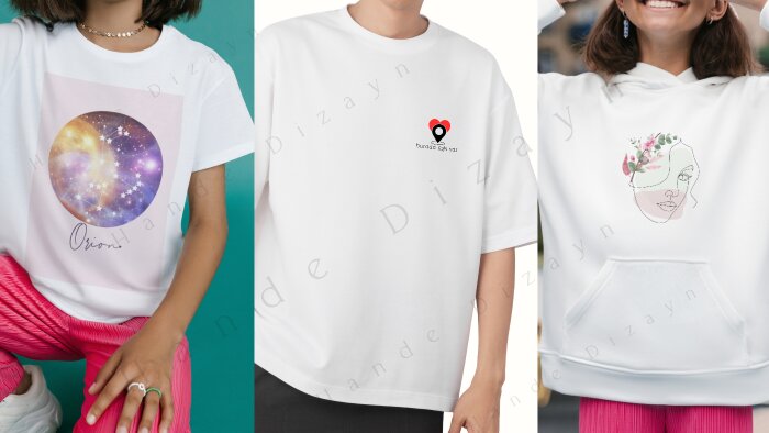 sizin için tişört, sweatshirt, tasarımı yapabilirim