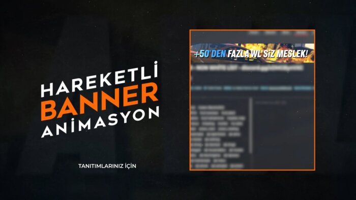 profesyonel olarak hareketli banner tasarımları yaparım