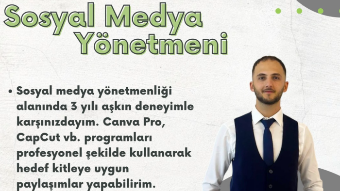 sosyal medya hesaplarınızı hedef kitleye uygun yönetebilirim